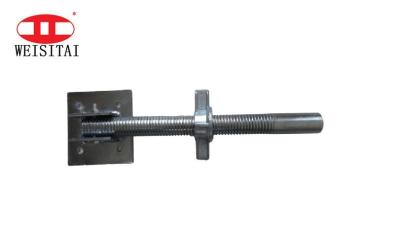 China Steel Galvanized Hollow Or Solid Swivel Scaffolding Jack Base for sale