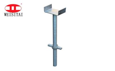 China 600mm Painted Base Screw Jack Scaffold U Heads for sale