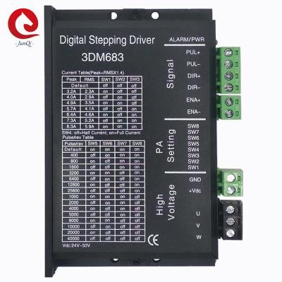 China Digital 3 Phase Stepper Motor Driver 3DM683 60VDC 8.3A For Engraving Cutting Machine NEMA23 for sale