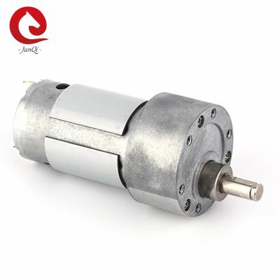 China 395DC Motor Metal gear reducer Motor 37mm Spur  12V 24V Gearbox Motor 1.5~5W for sale