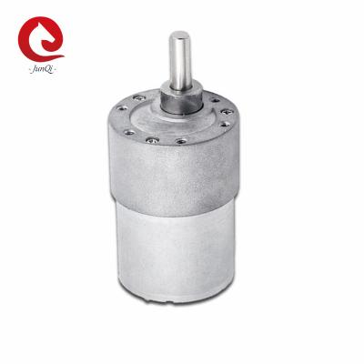 China JQM-37RS3530  37mm 12V/24V Mini DC Spur Gear Motor Reductor6 6mm 1000rpm Brushed Metal gearbox For Vending Machine for sale