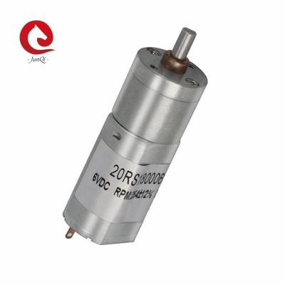 China JQM-20RS180 6V 12V 24V Dia 20mm Gearbox Small DC  Reduction Motor for Automatic TV Rack for sale