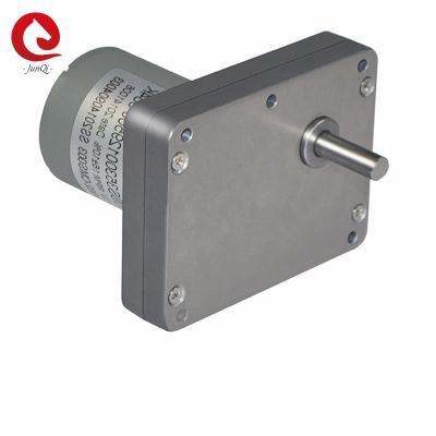 China 70x54mm 20kg.Cm 111rpm DC Geared Motors Right Angle Gearhead Motor For Cigarette Machine for sale
