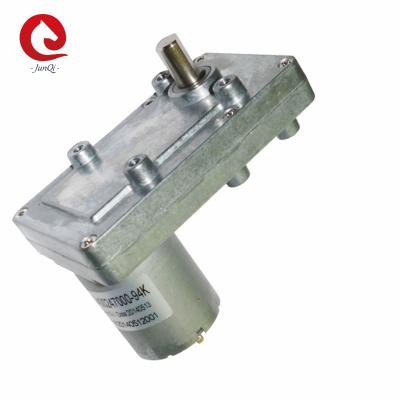China 95mm 12v Dc Motor High Torque Low Rpm Right Angle Gear Motor for sale