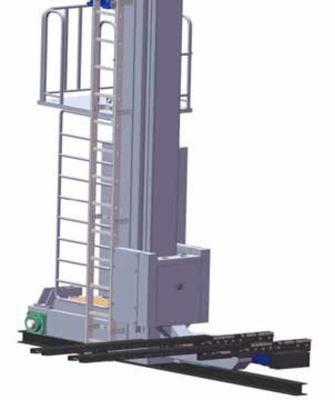 China Single Mast CEN Tray Automated Stacker Cranes For Pallets ASRS MHS for sale