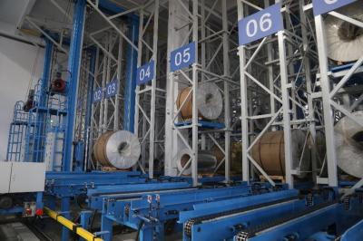 China 390 Slots ASRS Warehouse Heavy Duty Rack 3.5T 5T Aluminum Coil for sale