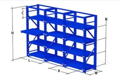 China Mould Store Guide Rail Drawer Racking ASRS Warehouse System MHS for sale
