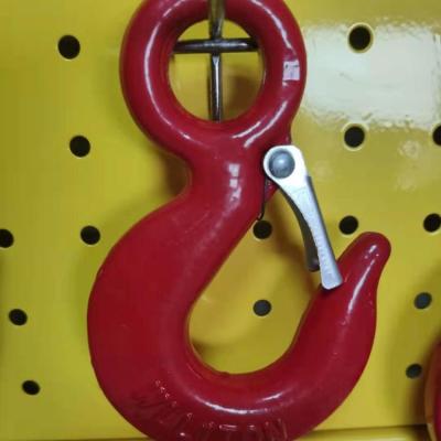 China GOOD QUALITY high quality Forged Heavy duty G80 Weld On Chain Hooks Industrial Chain Hooks for sale