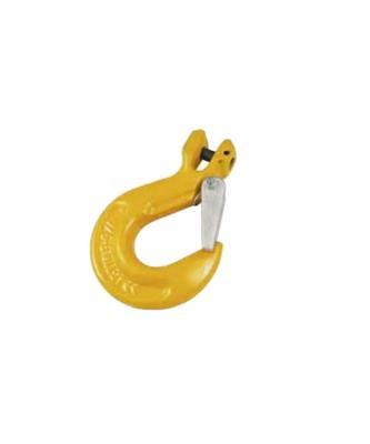 China Wells G80 Self Locking Clevis Grab Hook With Latch Alloy Steel Roll-Forged for sale