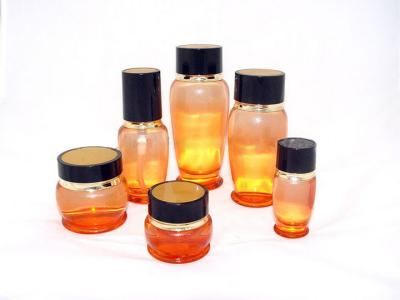 China Custom 75ML 15ML 45G Printing Empty Cosmetic Packaging Glass Bottles and Jars for sale