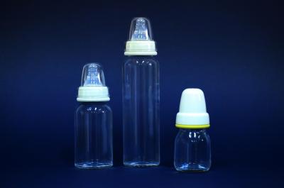 China Environmental friendly Heat-resistant Borosilicate 300ml Glass Baby Feeding Bottles for sale