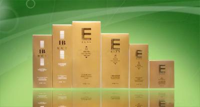 China Soem-Offsetdruck-Gold runzelte Pappleere kosmetische Verpackenkästen zu verkaufen