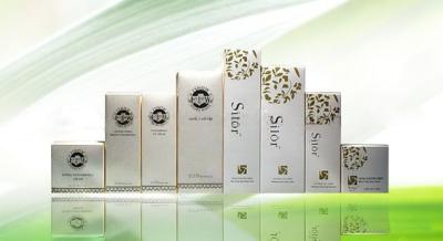 中国 OEMは銀製の波形のボール紙の空の化粧品の包装箱をオフセット印刷を 販売のため