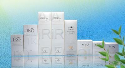 China 4 Pantone-Farbdruck-Weißbuch-Brett-leere kosmetische Verpackenkästen zu verkaufen