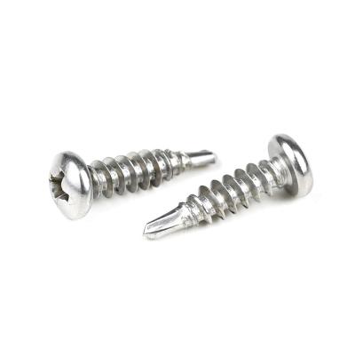 China Stainless Steel Self-Tapping Screw Drill Tail Self Drilling Screws 410 SS Cross Drive Pan Head for sale