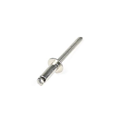 China Stainless Steel Domed Flat Head Open End Blind Rivets with Bright Finish T/T Payment for sale
