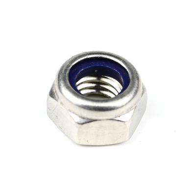 China Hexagon Bule Nylon Insert Self Locking Nut Payment Term T/T Stainless Steel 304/316 for sale