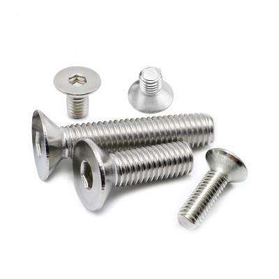 China Plain DIN7991 A2-70 Flat Countersunk Ss304 Hex Socket Full Threaded Bolt M8 M10 for sale