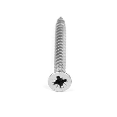 China Pozidriv Flat Head Wooden Screw for Timber Construction made of 316 Stainless Steel for sale