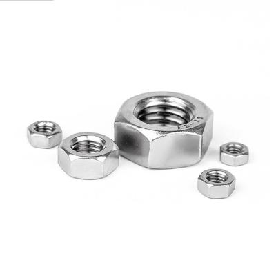 China Ss304 Hex Head Nut Stainless Steel ANSIB18.2.2 Grade 4.8 Nut for Heavy Duty Applications for sale