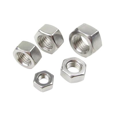 China 100% QC Tested DIN934 Hex Nut A2 70 Stainless Steel 304 Nut M2-M30 for Customizable for sale