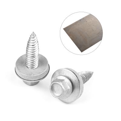 China Parafusos de chapa de metal HEX para costura de chapas metálicas de 1 mm em aço inoxidável à venda