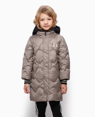 China Bilemi 2019 Medium and Small Kids White Duck Down Hooded Long Windproof Snowsuit Thick Outdoor Boy Winter Down Jacket for sale
