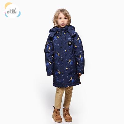 China Best Down Coats Keep Warm Long Fashion Boutique Clothing Children Clothes Boys Hooded Jacket for sale