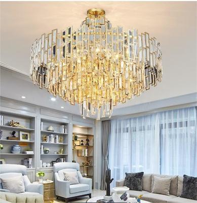 China Postmodern Italian Luxury Gold Crystal Chandelier for sale
