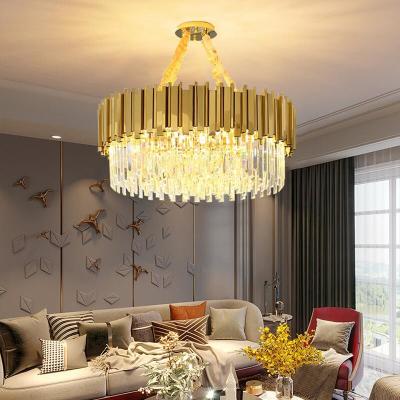 China Wedding Decor Living Room Round Ceiling Chandelier Crystal Luster CCC ISO9001 for sale