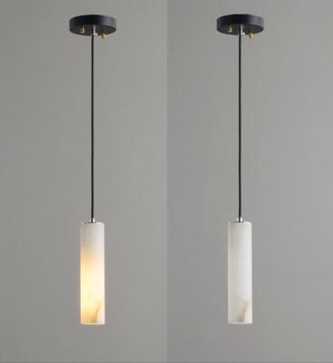 Chine Lampe de marbre naturelle de plafond d'albâtre de lampes décoratives modernes contemporaines de cuisine d'AC265V à vendre