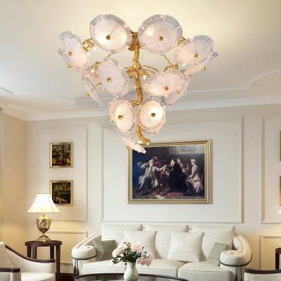 China ODM High End Pendant Lights Personality Lotus Leaf Chandelier for sale