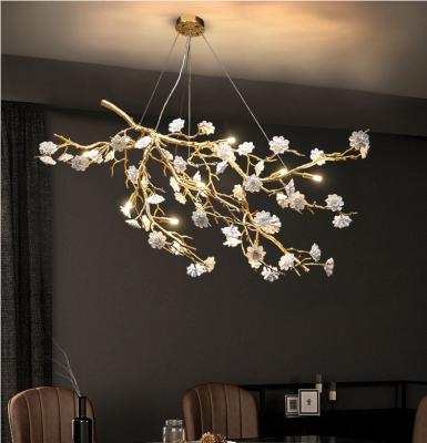China Eco OEM Tree Branch Crystal Chandelier High End Pendant Lights 15 To 30m2 for sale