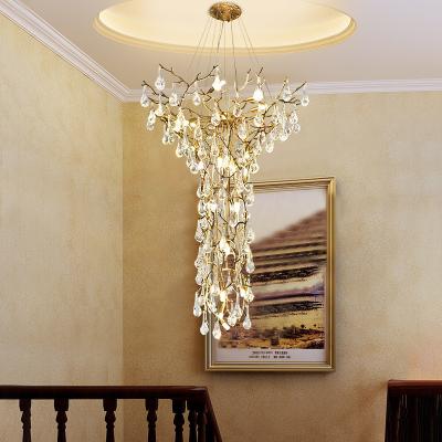 China European Style G9 Customized Pendant Lamp Lights For Rotary Staircase for sale