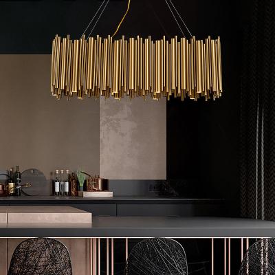 China LEDG9 Kitchen Modern Stainless Steel Chandelier 100lm/W for sale