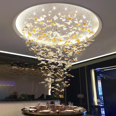 China ODM Maple Leaf Chandelier Anti Glare Customized Pendant Lamp for sale