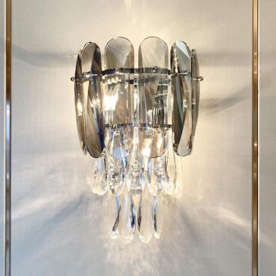 China 25*38cm Crystal Contemporary Bedroom Modern Wall Sconces ODM Nordic Style for sale