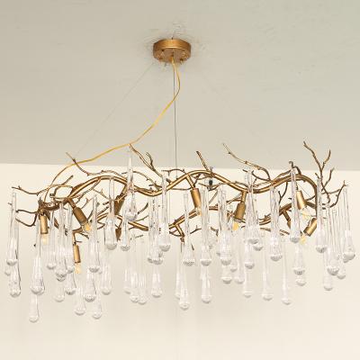 China 40W Luxury Crystal Ceiling Lights Hanging Mounted 110V - 240V for sale