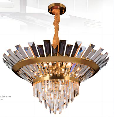 China Customized Smoked Glass Cluster Pendant Light 110V - 240V for sale