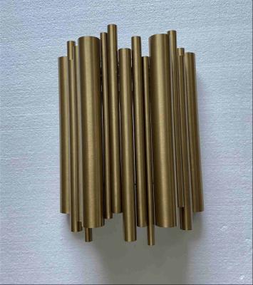 China Creative Design Modern Gold Tube LED Wall Sconces For Living Room for sale