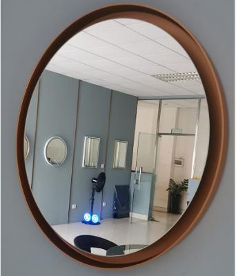 China Quadratische und kreisförmige beleuchtete Badezimmerspiegel mit Rahmen aus ABS-Kunststoff zu verkaufen