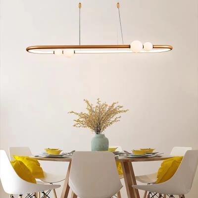 China Nordic Simple Gold Paint Scrub Modern Ring Chandelier Pendant Light ODM AC110V for sale