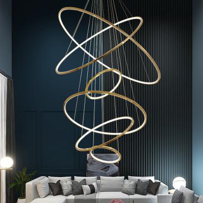 China Eco High End Contemporary Ring Chandelier Energy Saving For Corridor for sale