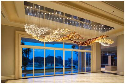 China Art Modern Glass Chandelier Exclusive Chandelier Designs For Theaters And Opera Houses for sale