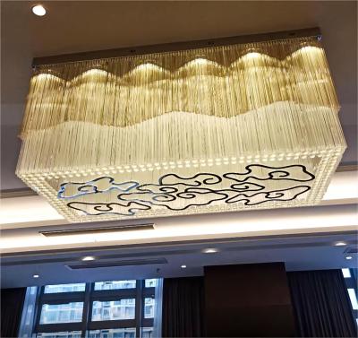 China LED Chinese Style Ceiling Light Xiangyun Design Custom Crystal Chandeliers à venda