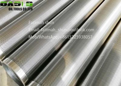 China Round cylinder screens v wire 0.002mm 1.00mm slot Johnson water well screen for sale