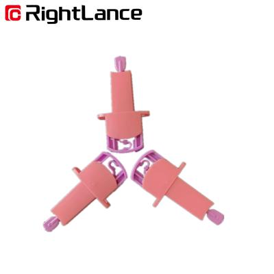 China 0.028kg Pink Blue Safety Blood Lancet Painless Lancing Device Skin Independently  FDA for sale