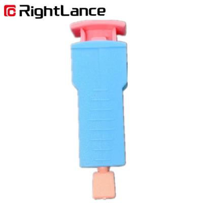 China Automatic Pink Blue 25g 0.18cm Pen Lancing Device Blood Glucose Meter And Lancing Device for sale