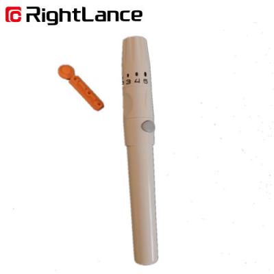China 11.5cm 32g  Medical Adjustable Blood Lancing Device Eject Blood Lancet Pen 5 Depth for sale