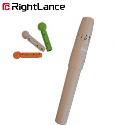 China 26g 11.5cm White Diabate Painless Lancing Device Adjustable For Monitoring for sale